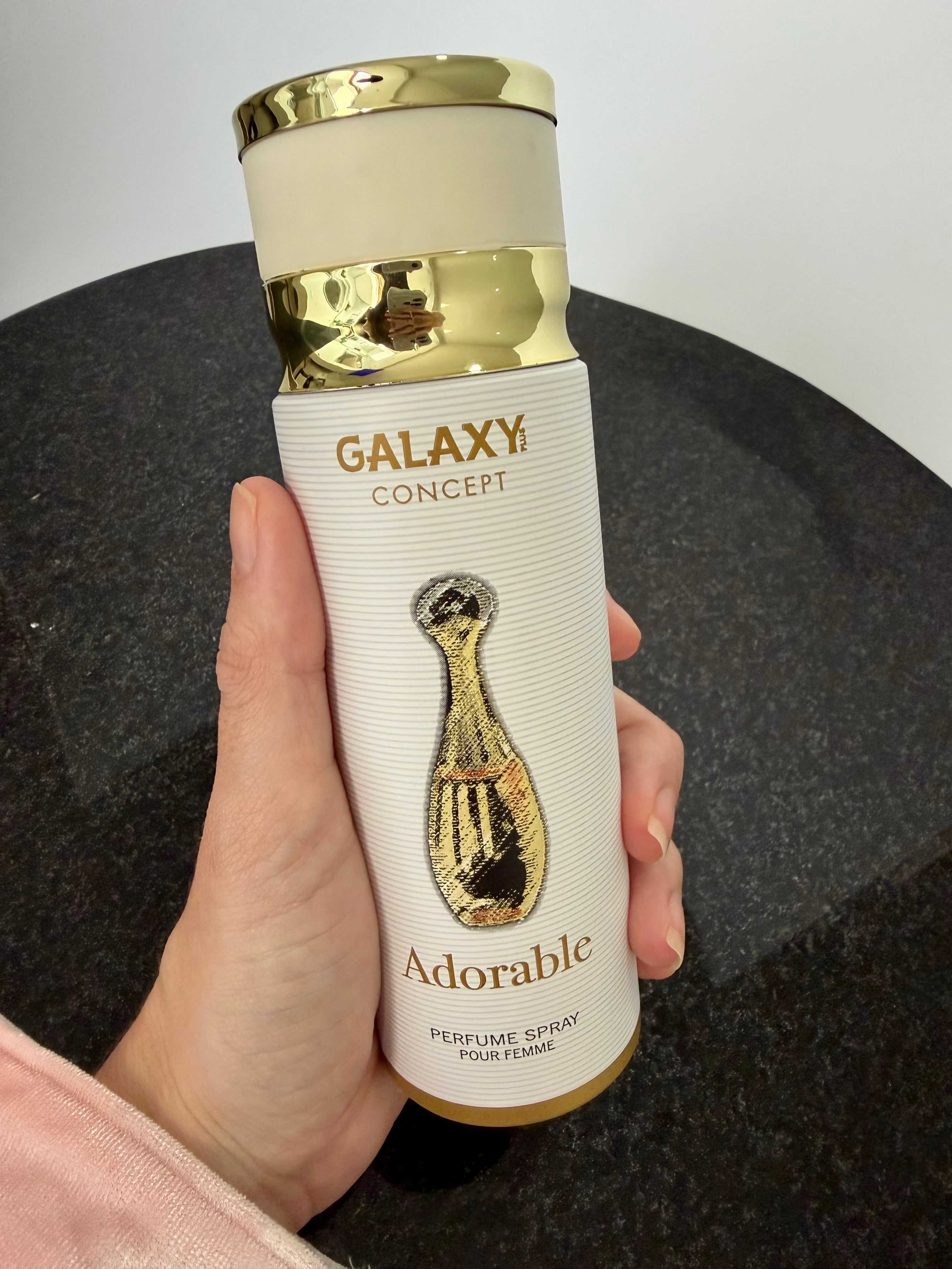 SPRAY CORPORAL FEMININO GALAXY PLUS CONCEPT ADORABLE 200ML (desodorante)