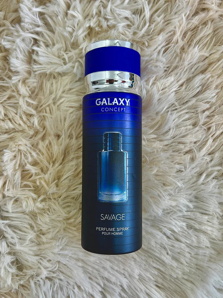 SPRAY CORPORAL MASCULINO GALAXY PLUS CONCEPT SAVAGE 200ML (desodorante)