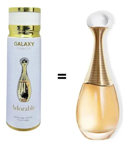 SPRAY CORPORAL FEMININO GALAXY PLUS CONCEPT ADORABLE 200ML (desodorante)